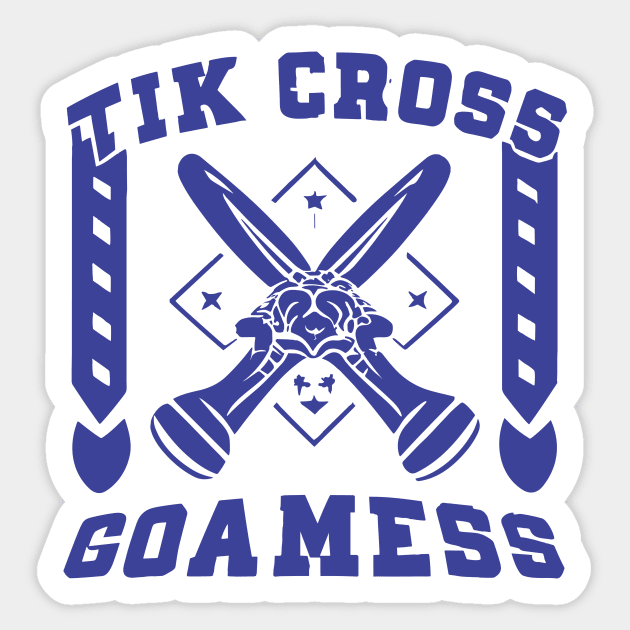 Compass and Tick Cross: Finding Order Out of Chaos Sticker by A Floral Letter Capital letter A | Monogram, Sticker